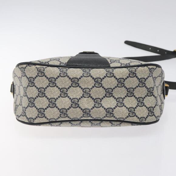 GUCCI GG Supreme Sherry Line Bag Pvc Navy Gold Red 89 02 032 - Picture 9 of 16